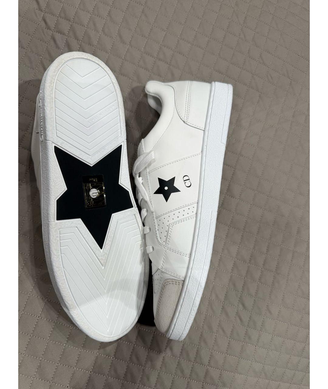 CHRISTIAN DIOR Белые кожаные кеды, фото 4