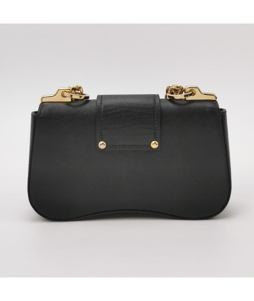 PRADA Черная кожаная сумка через плечо, фото 4