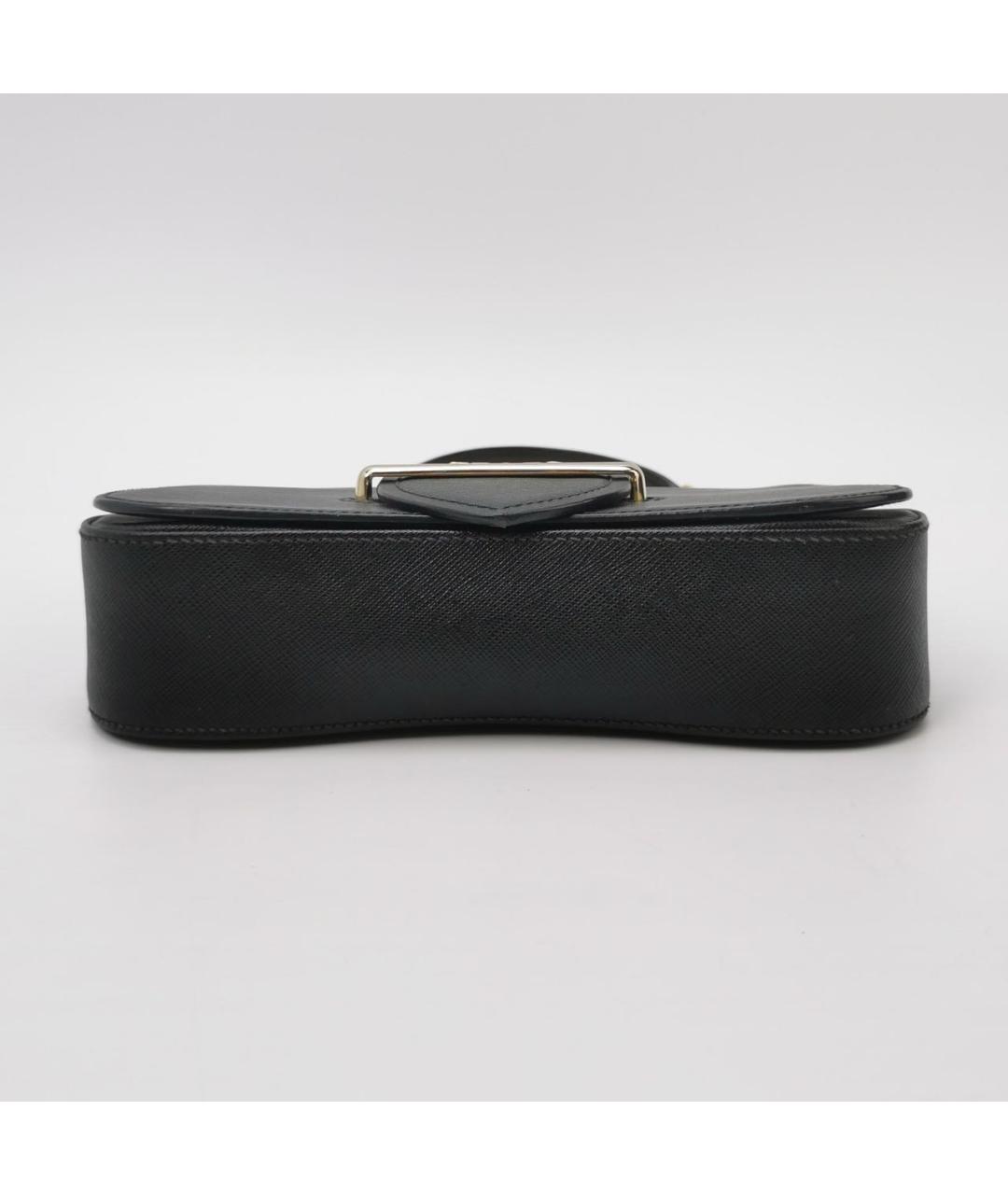 PRADA Черная кожаная сумка через плечо, фото 5