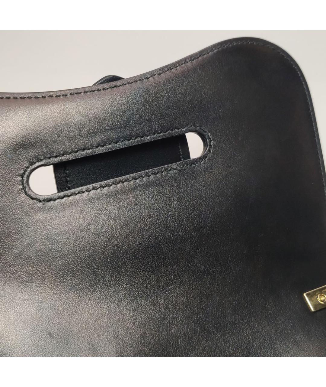 PRADA Черная кожаная сумка через плечо, фото 8