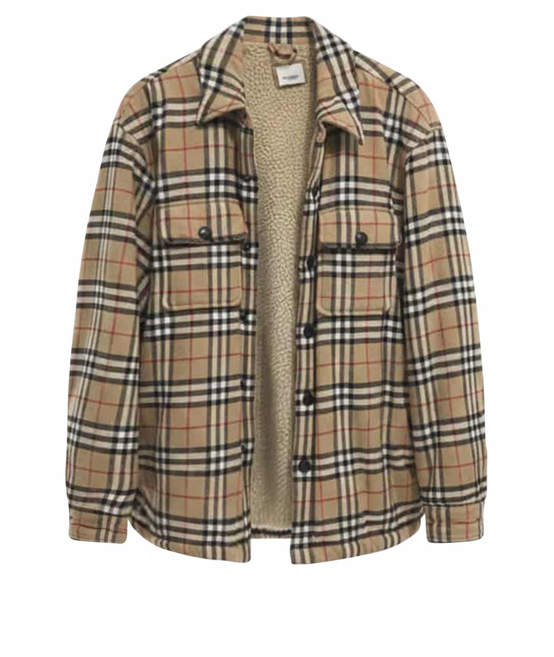 BURBERRY Коричневая хлопковая куртка, фото 1