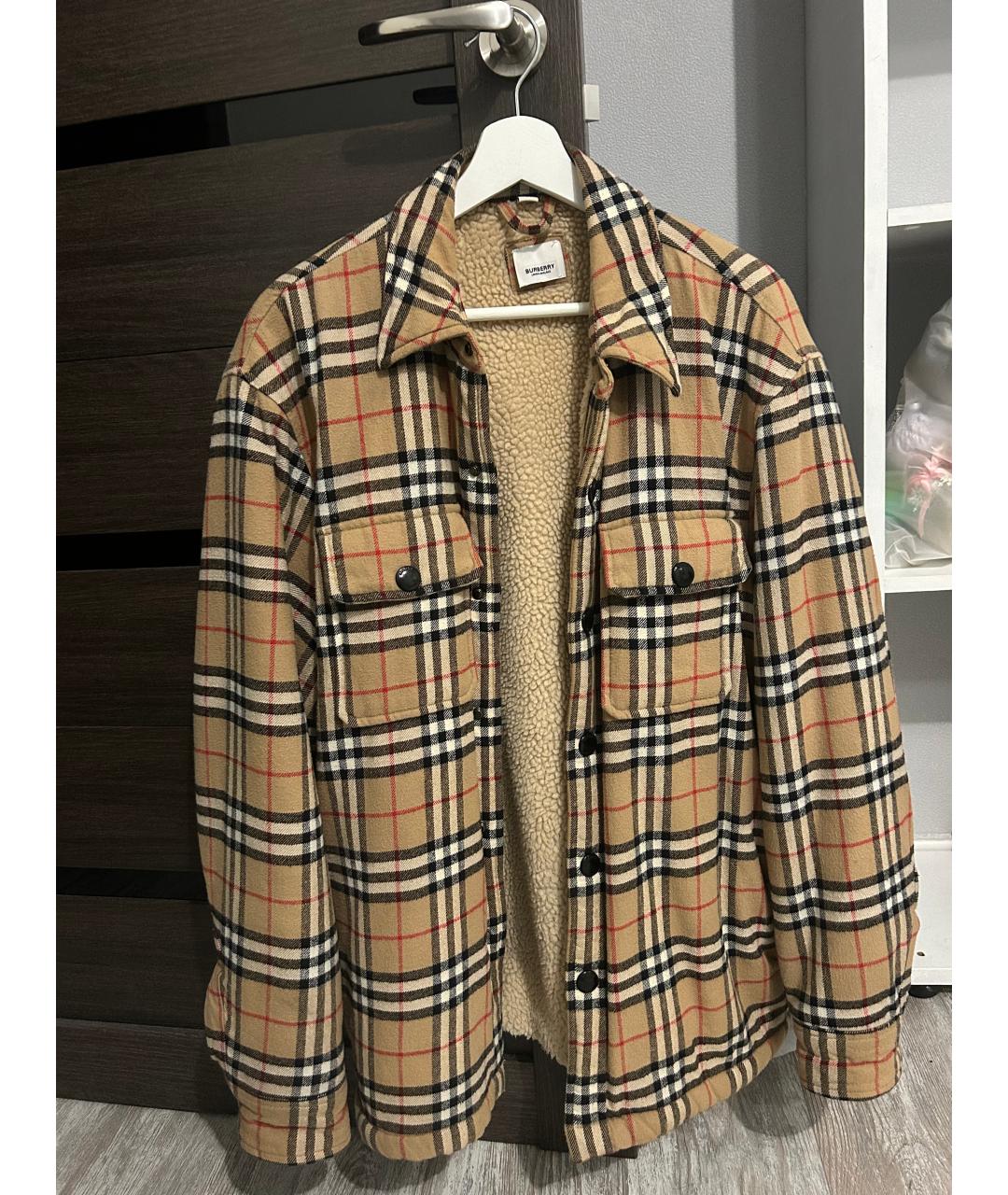 BURBERRY Коричневая хлопковая куртка, фото 6