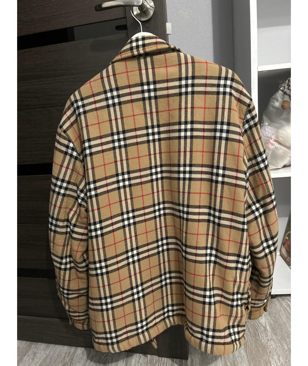 BURBERRY Коричневая хлопковая куртка, фото 2