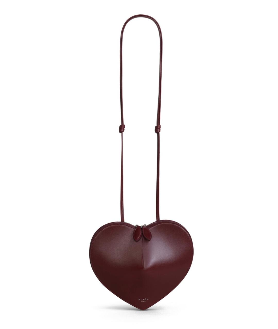 ALAIA Бордовая кожаная сумка через плечо, фото 1