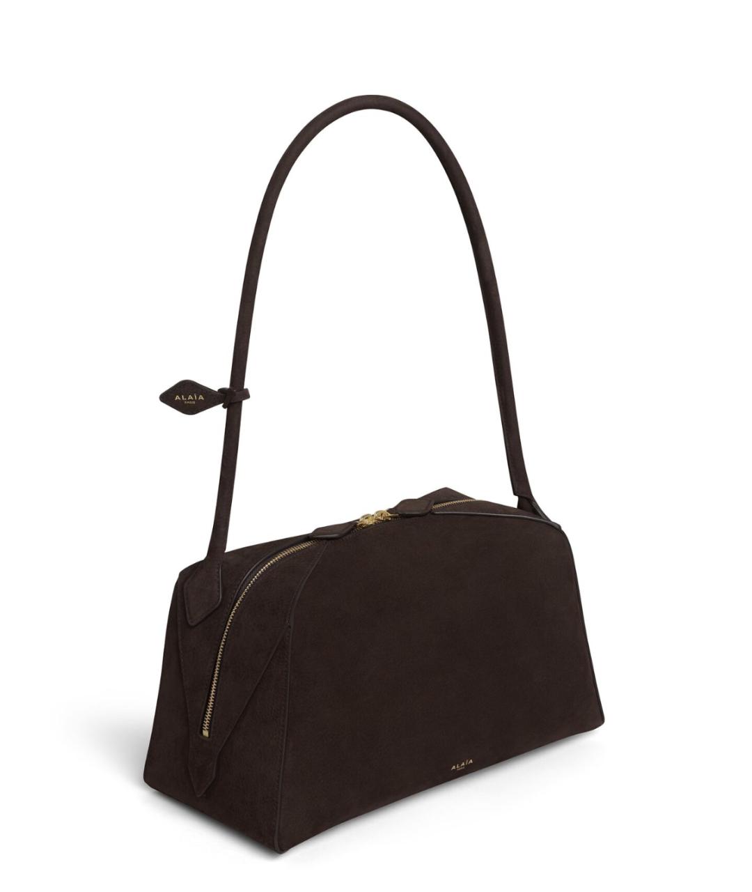 ALAIA Коричневая замшевая сумка через плечо, фото 2