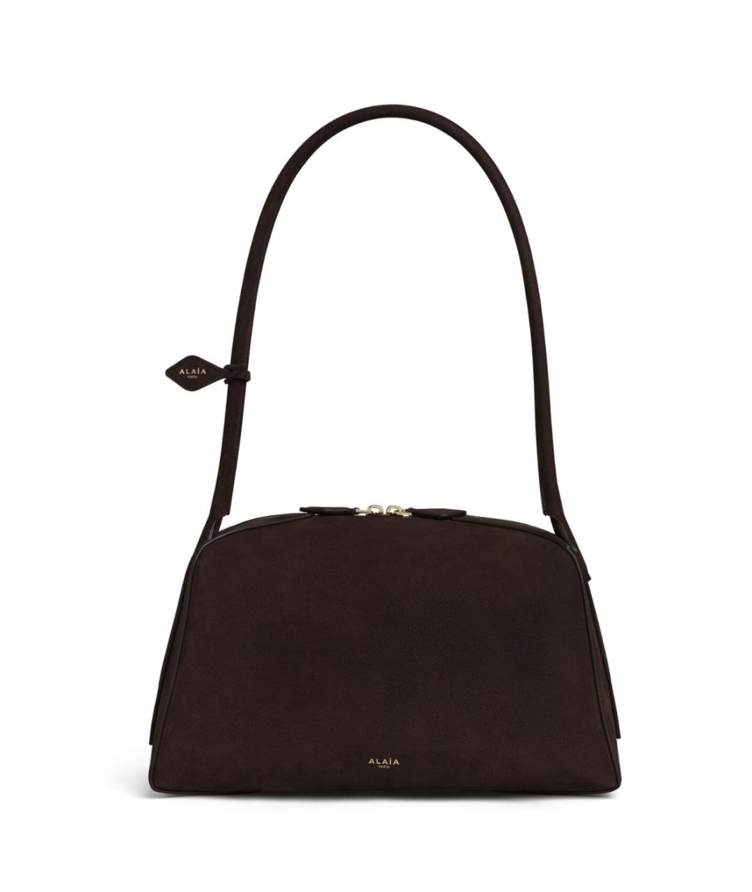 ALAIA Коричневая замшевая сумка через плечо, фото 1