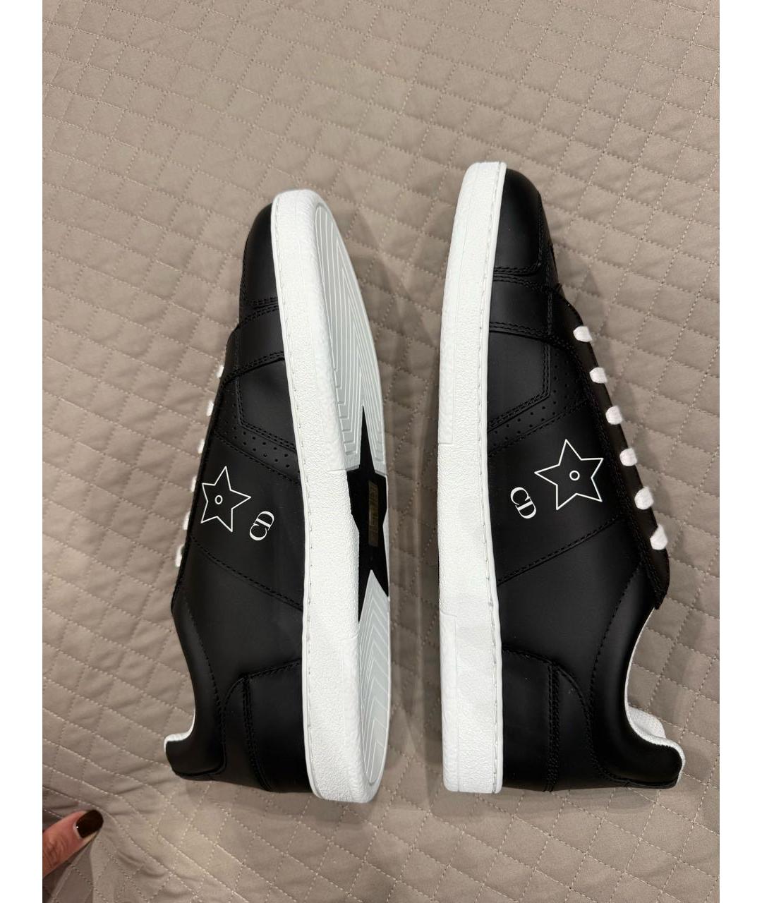 CHRISTIAN DIOR Черные кожаные кеды, фото 6