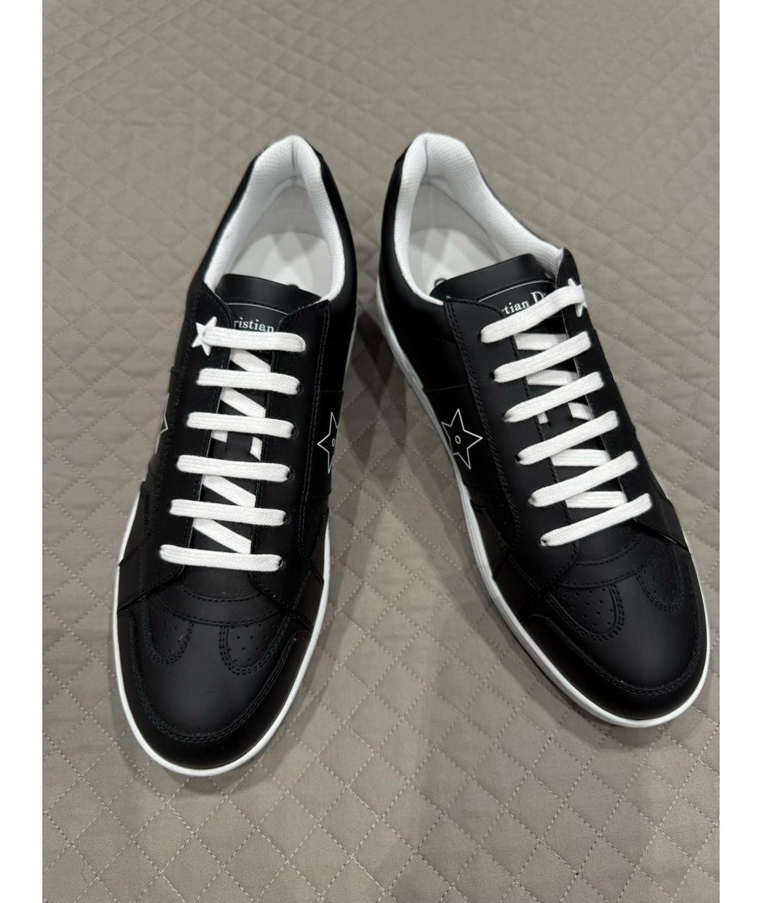 CHRISTIAN DIOR Черные кожаные кеды, фото 4