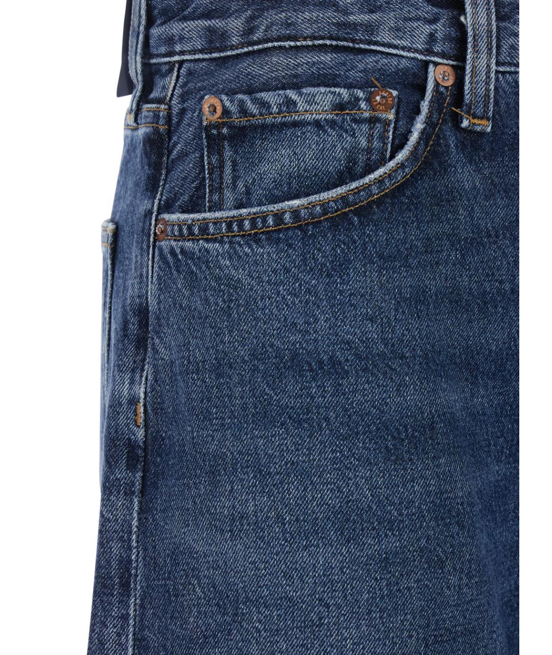 AGOLDE Синие хлопковые джинсы клеш, фото 3