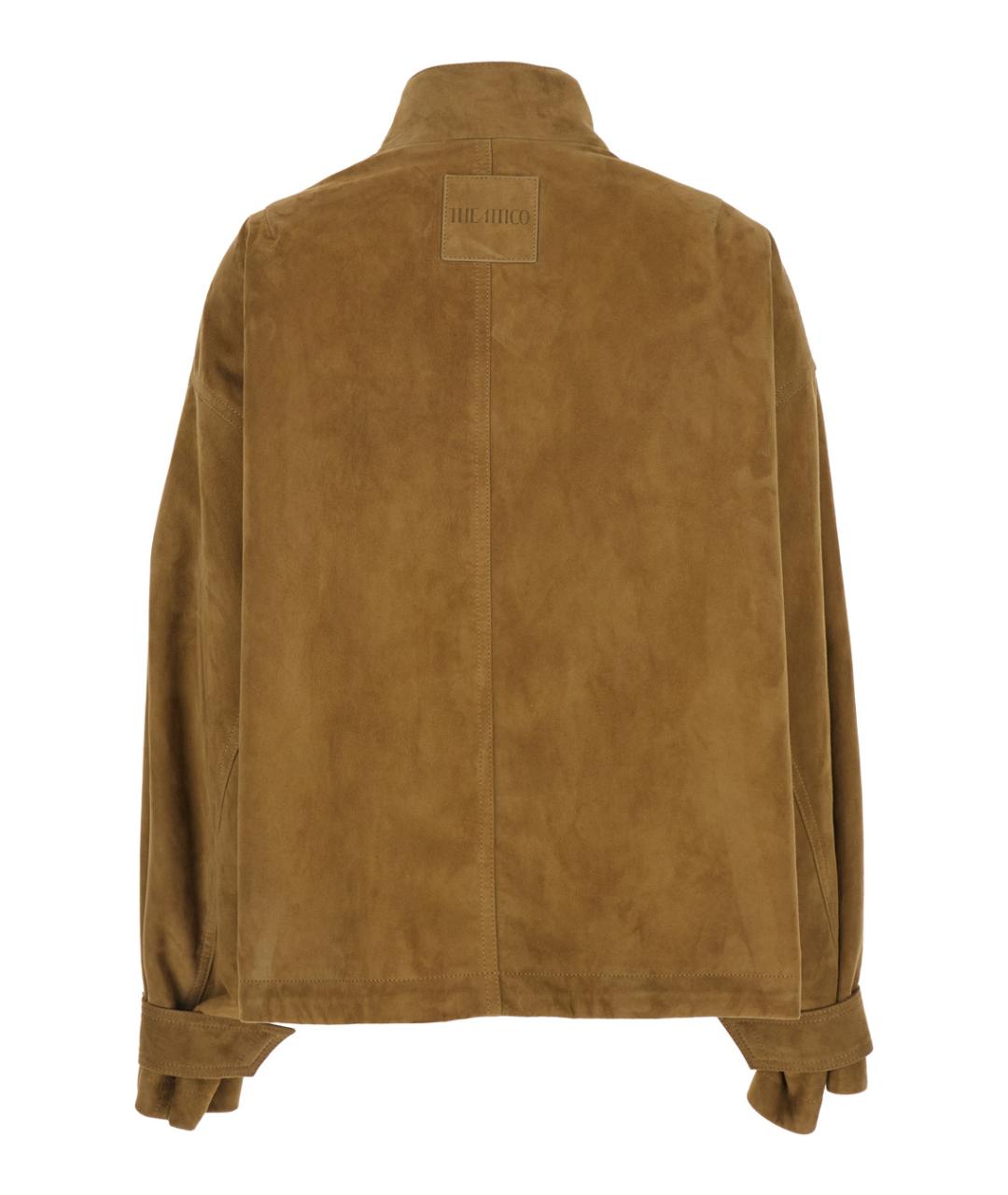 THE ATTICO Бежевая замшевая куртка, фото 2