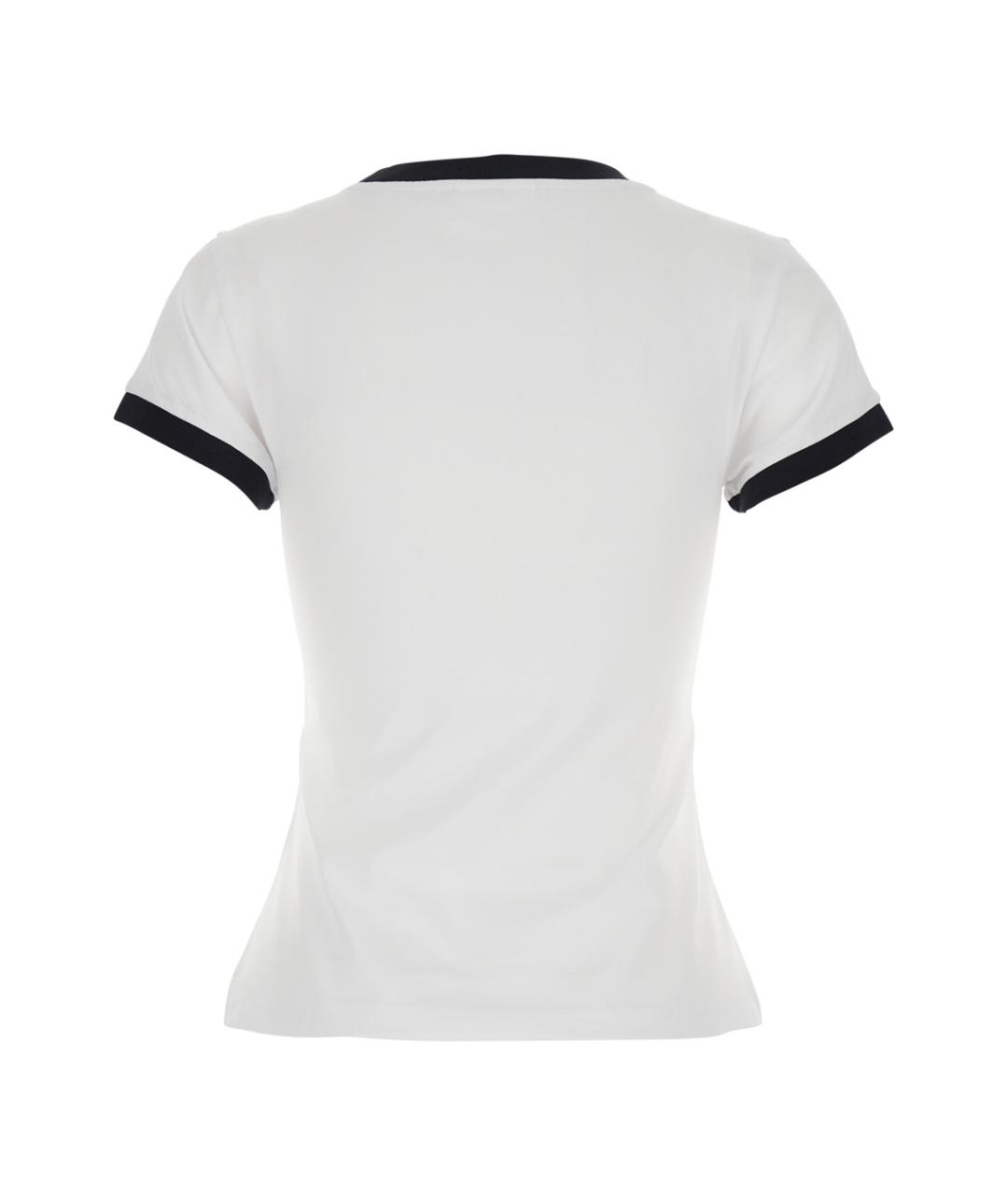 GANNI Белая хлопковая футболка, фото 2