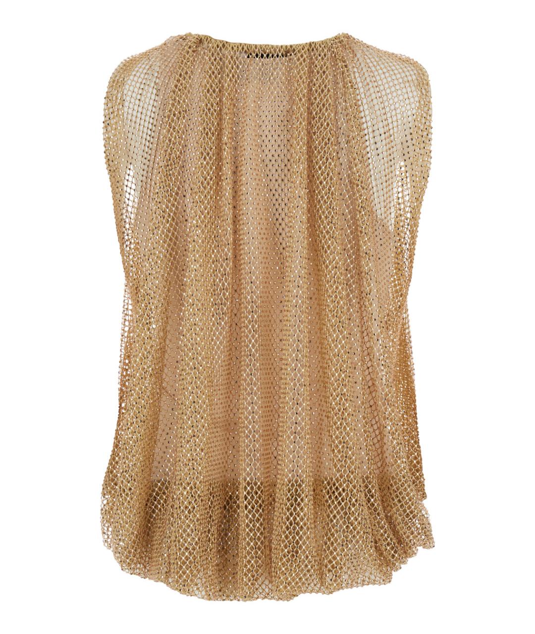 SPORTMAX Бежевая полиэстеровая блузы, фото 2