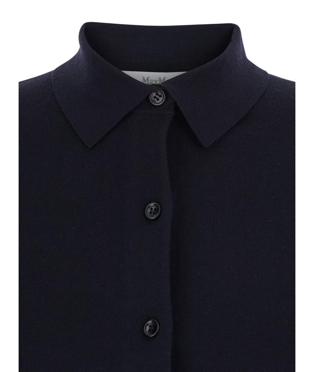 MAX MARA Синий шерстяной джемпер / свитер, фото 3