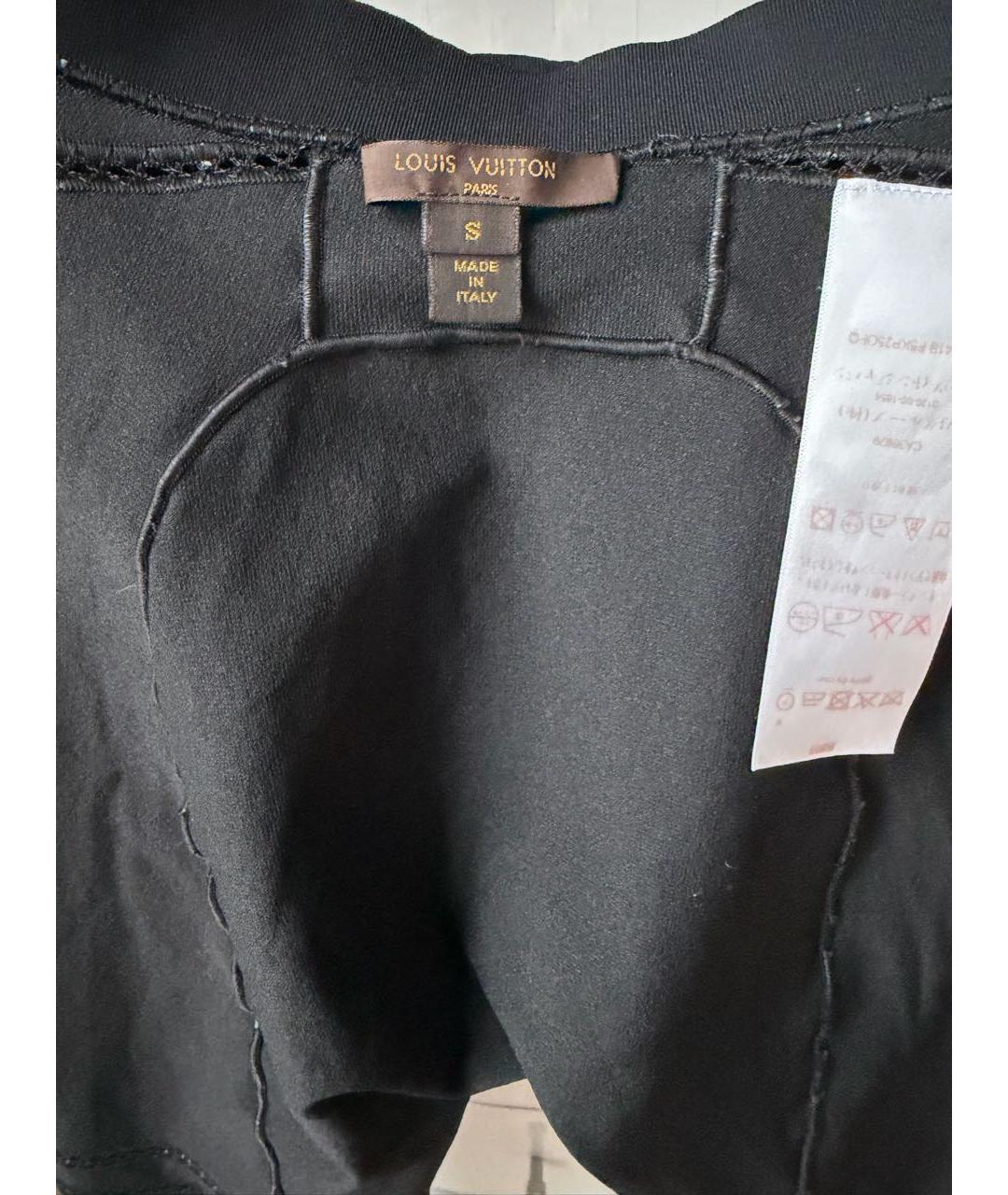 LOUIS VUITTON Черные вискозные леггинсы и велосипедки, фото 3
