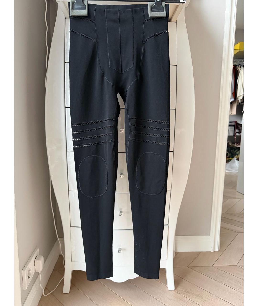 LOUIS VUITTON Черные вискозные леггинсы и велосипедки, фото 7