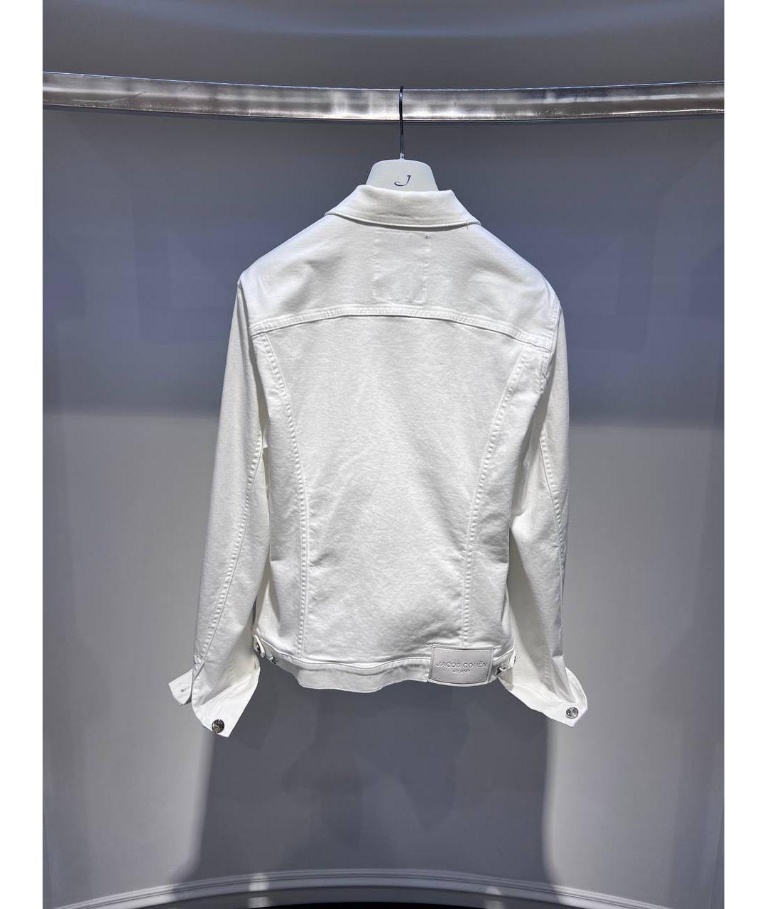 JACOB COHEN Белая хлопковая куртка, фото 2