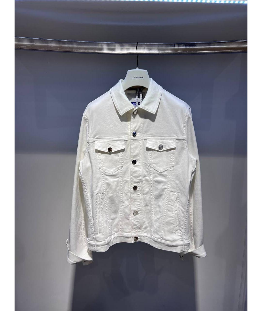 JACOB COHEN Белая хлопковая куртка, фото 3
