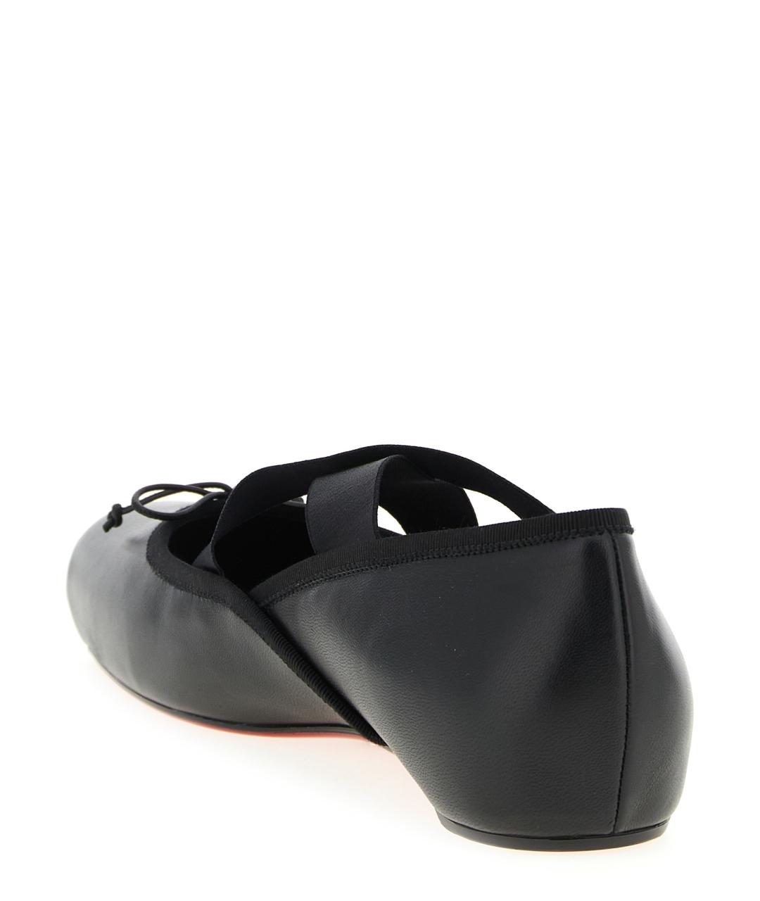CHRISTIAN LOUBOUTIN Черные балетки, фото 3