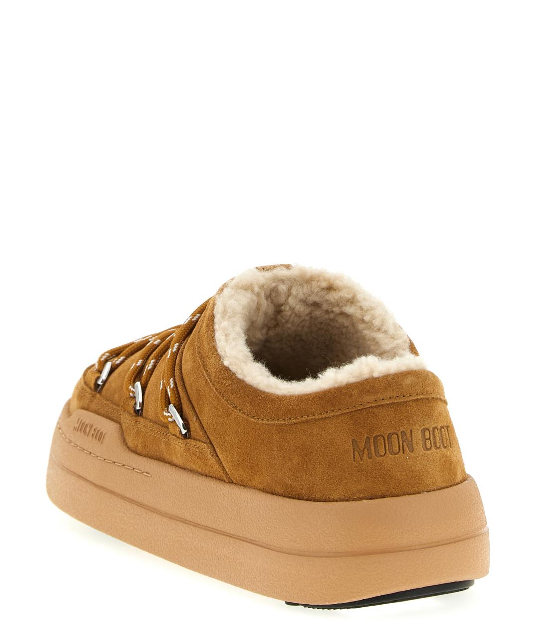 MOON BOOT Коричневые замшевые ботинки, фото 3