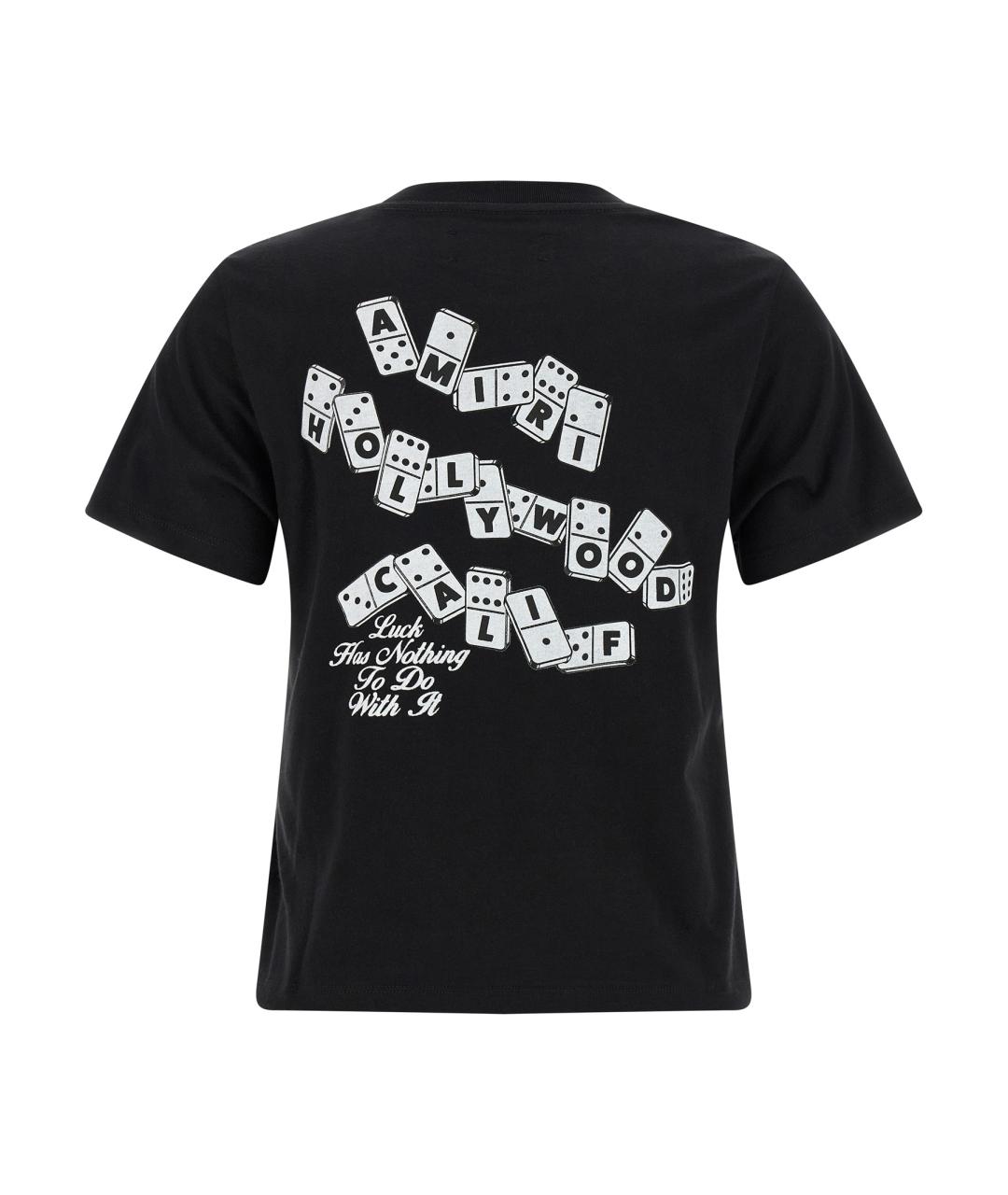 AMIRI Черная хлопковая футболка, фото 2