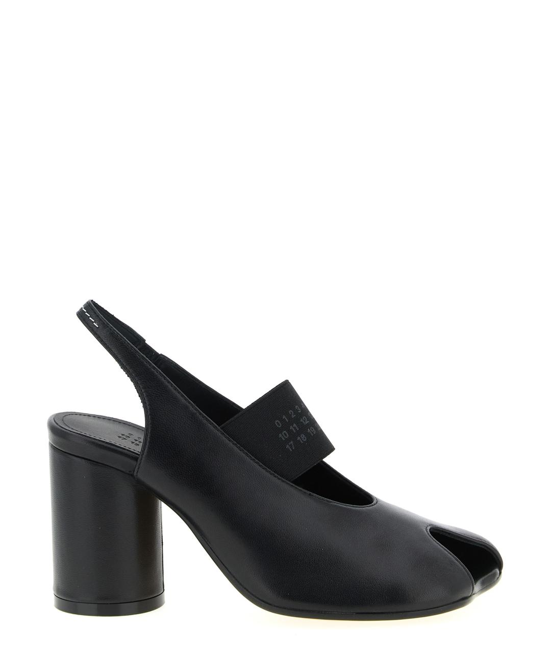 MM6 MAISON MARGIELA Черные кожаные туфли, фото 1