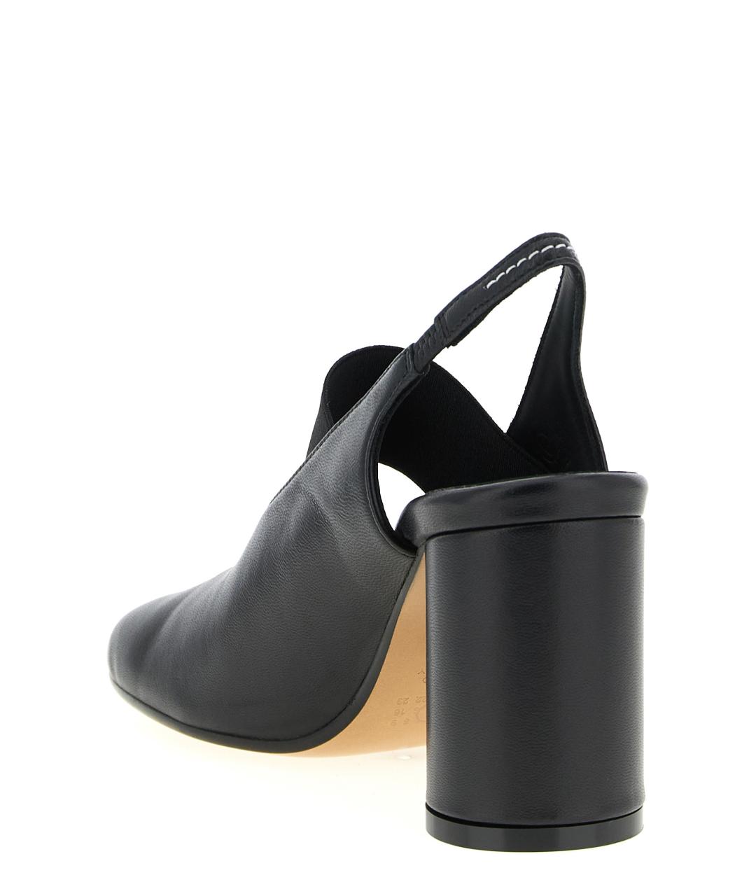 MM6 MAISON MARGIELA Черные кожаные туфли, фото 3