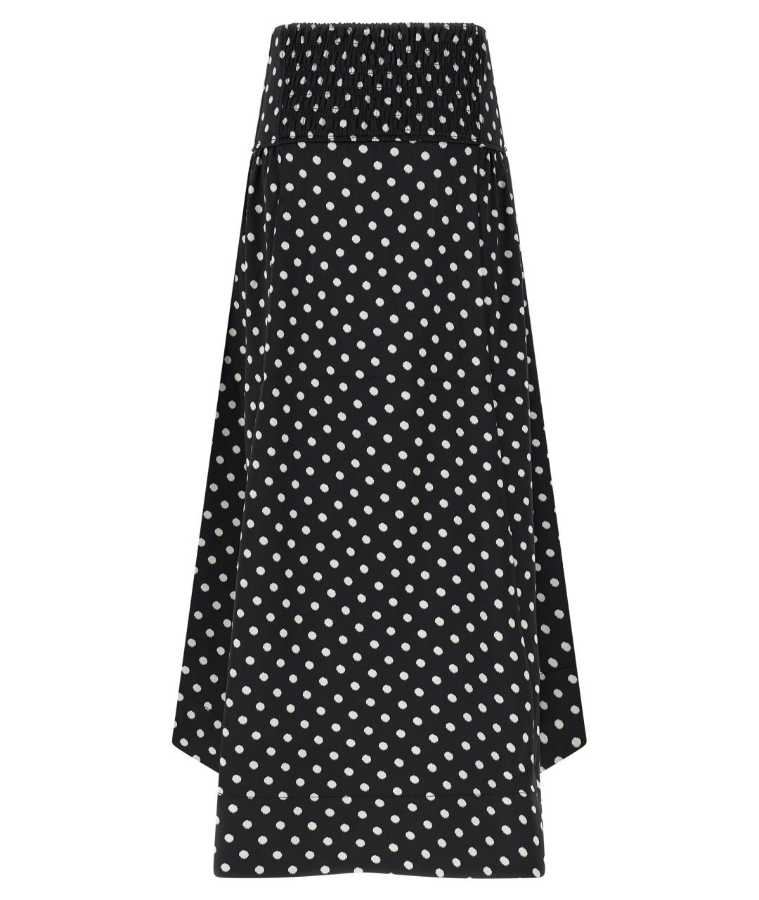 GANNI Черная полиэстеровая юбка макси, фото 2