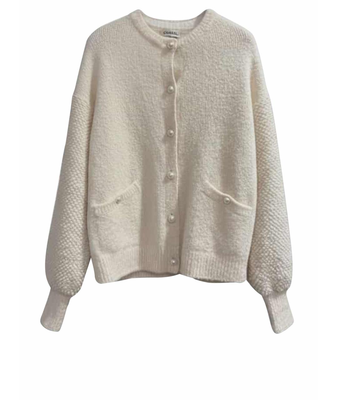 CHANEL Бежевый кашемировый кардиган, фото 1