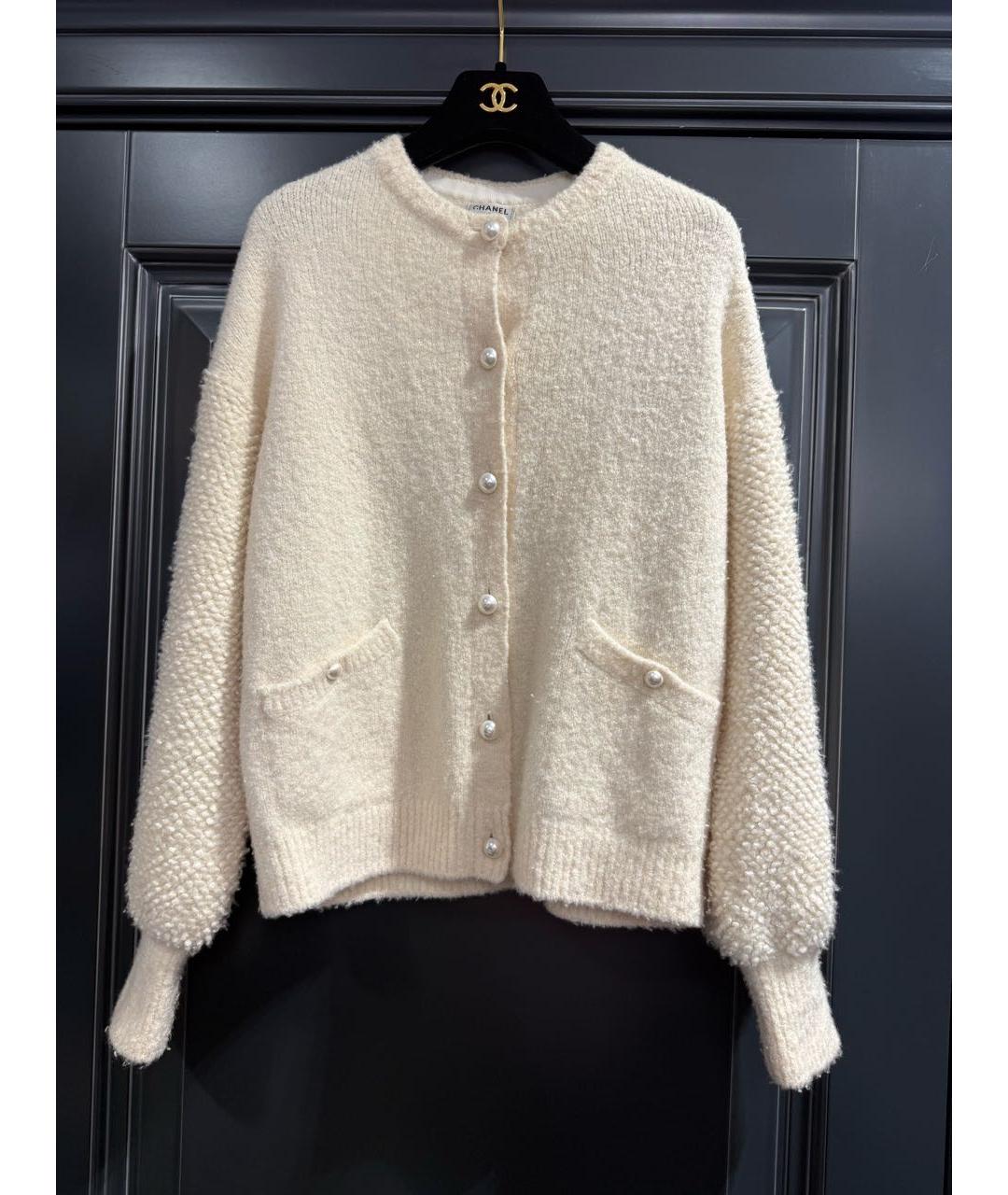 CHANEL Бежевый кашемировый кардиган, фото 5