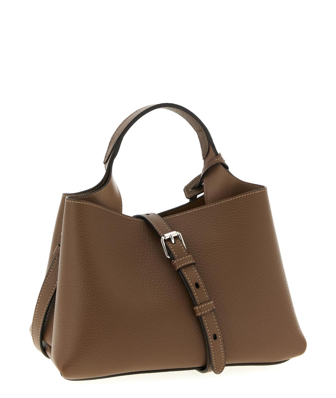 TOD'S Коричневая кожаная сумка тоут, фото 2