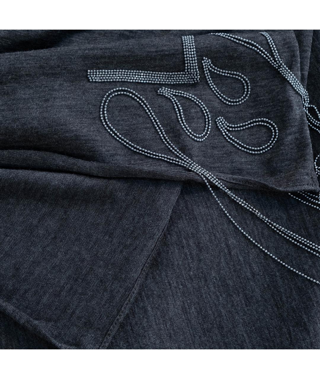 BRUNELLO CUCINELLI Коричневое хлопковое повседневное платье, фото 7