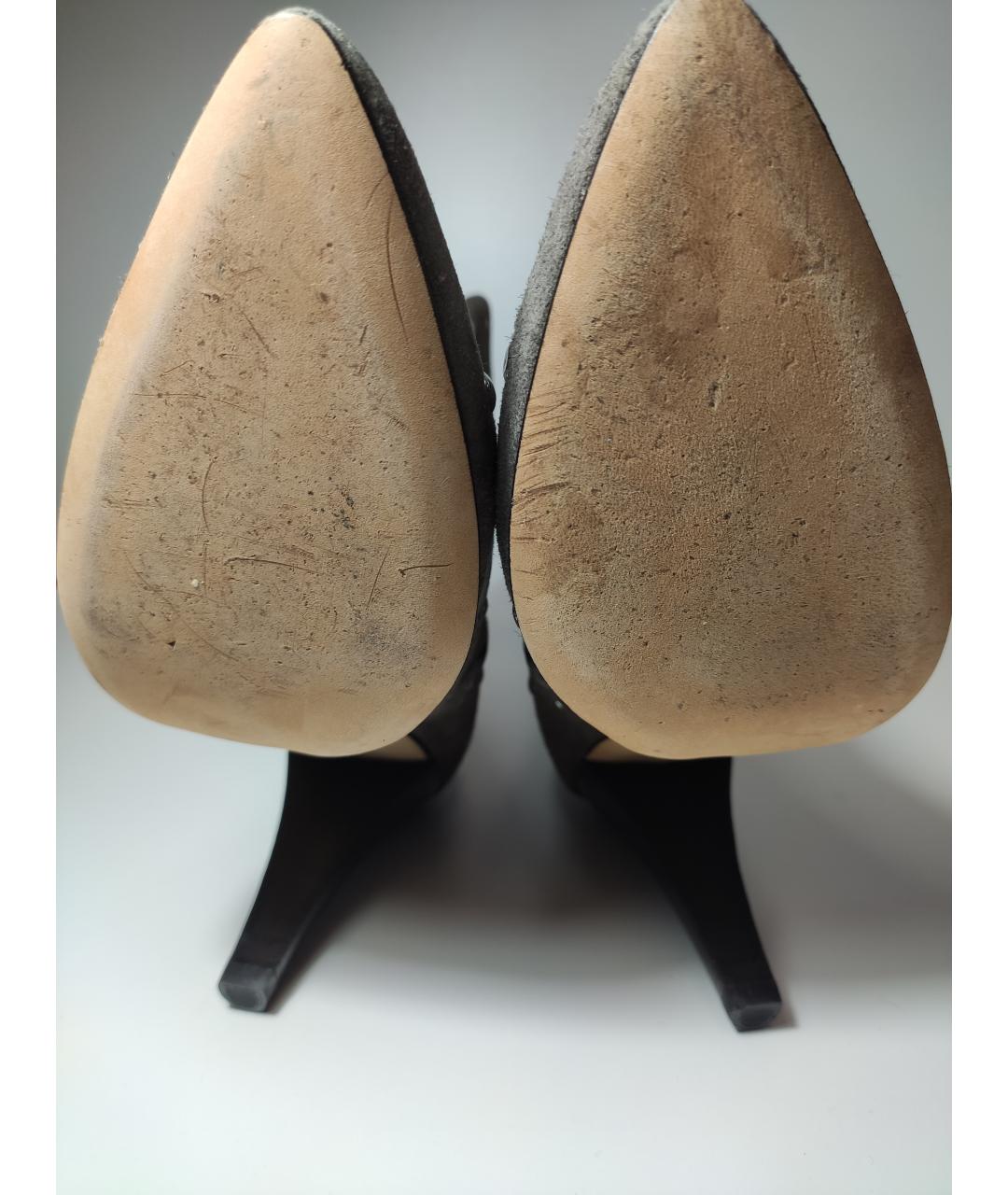 IRO Серые кожаные ботильоны, фото 5