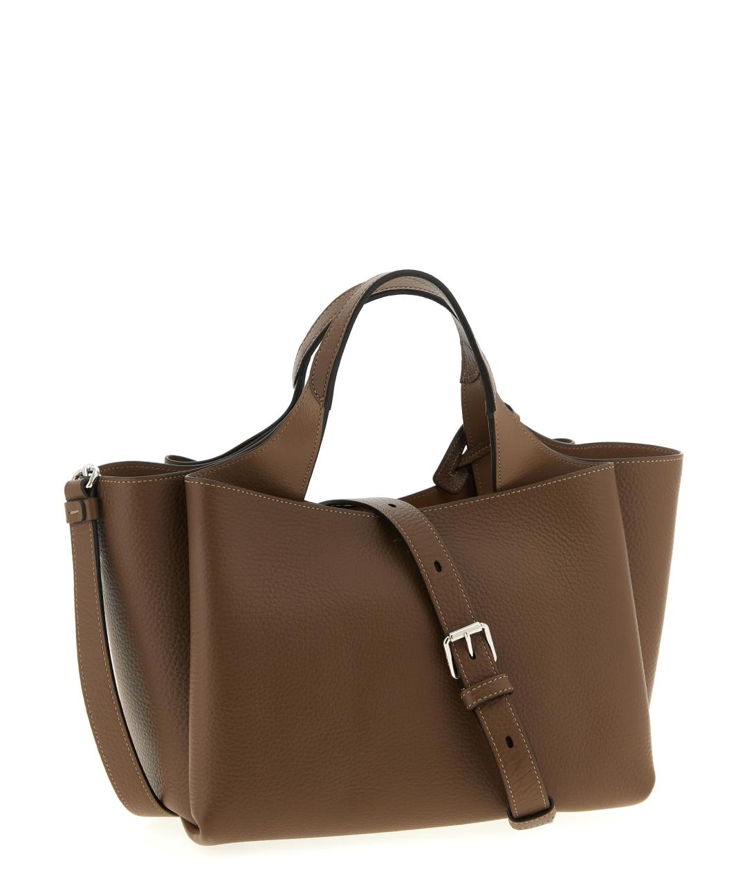 TOD'S Коричневая кожаная сумка тоут, фото 2