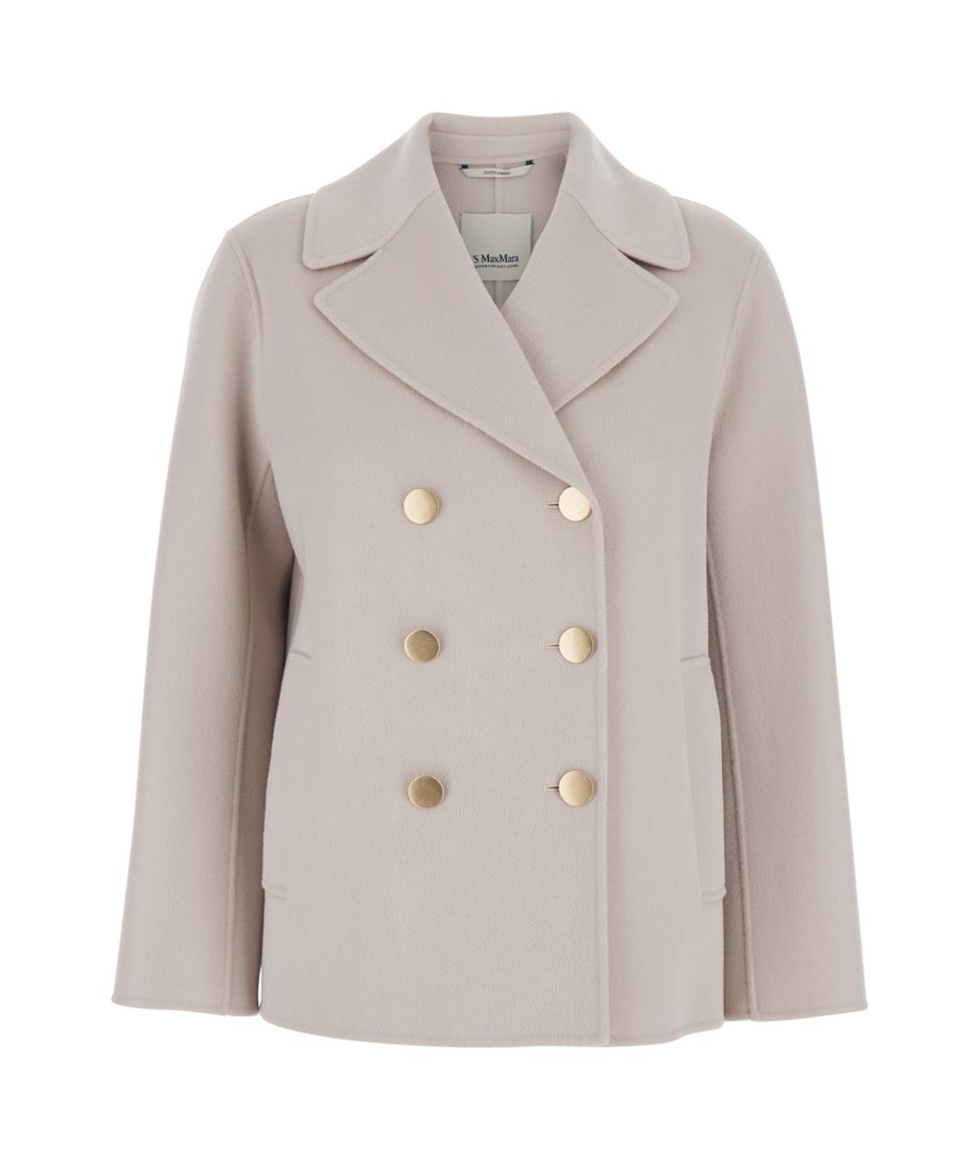 'S MAX MARA Бежевое шерстяное пальто, фото 1