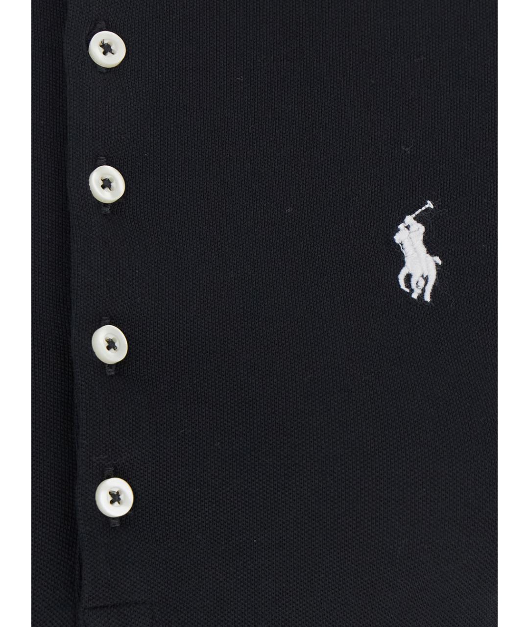 POLO RALPH LAUREN Черная хлопковая футболка, фото 3