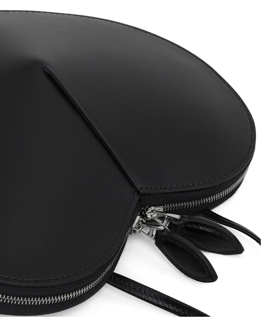 ALAIA Черная кожаная сумка через плечо, фото 3