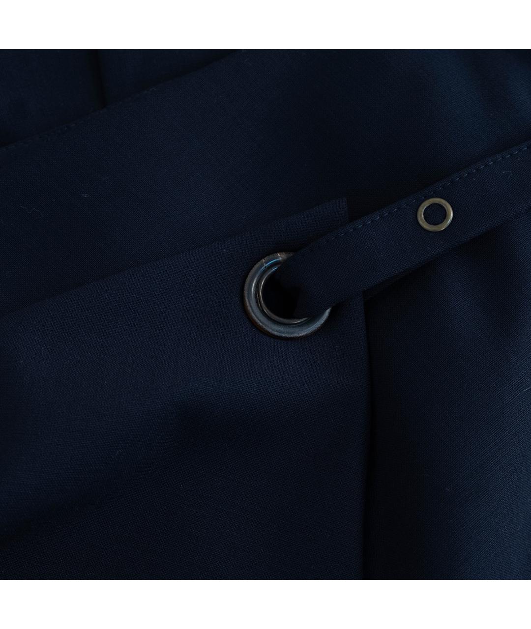 BRUNELLO CUCINELLI Темно-синяя шерстяная юбка миди, фото 5