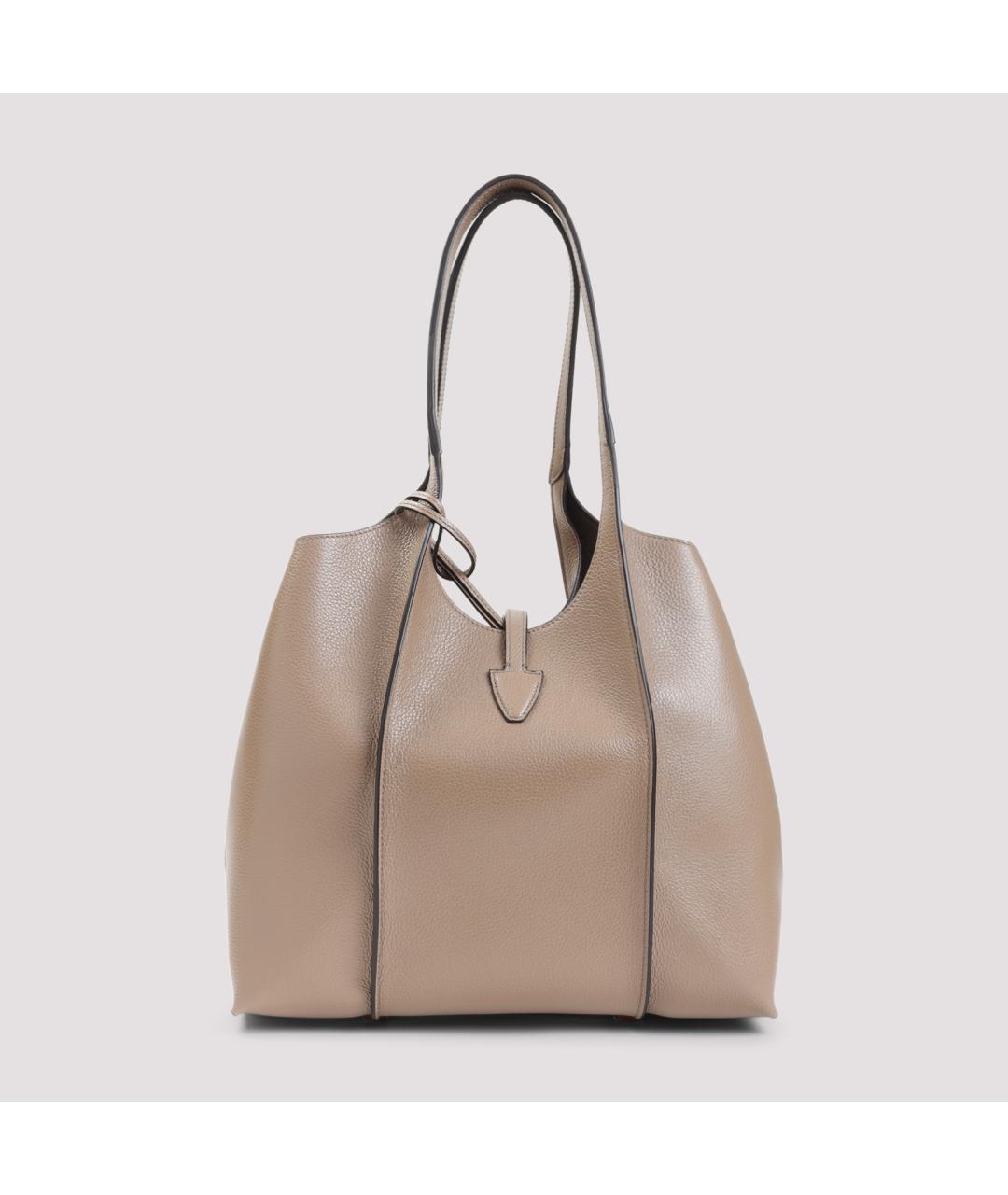 TOD'S Бежевая кожаная сумка через плечо, фото 2