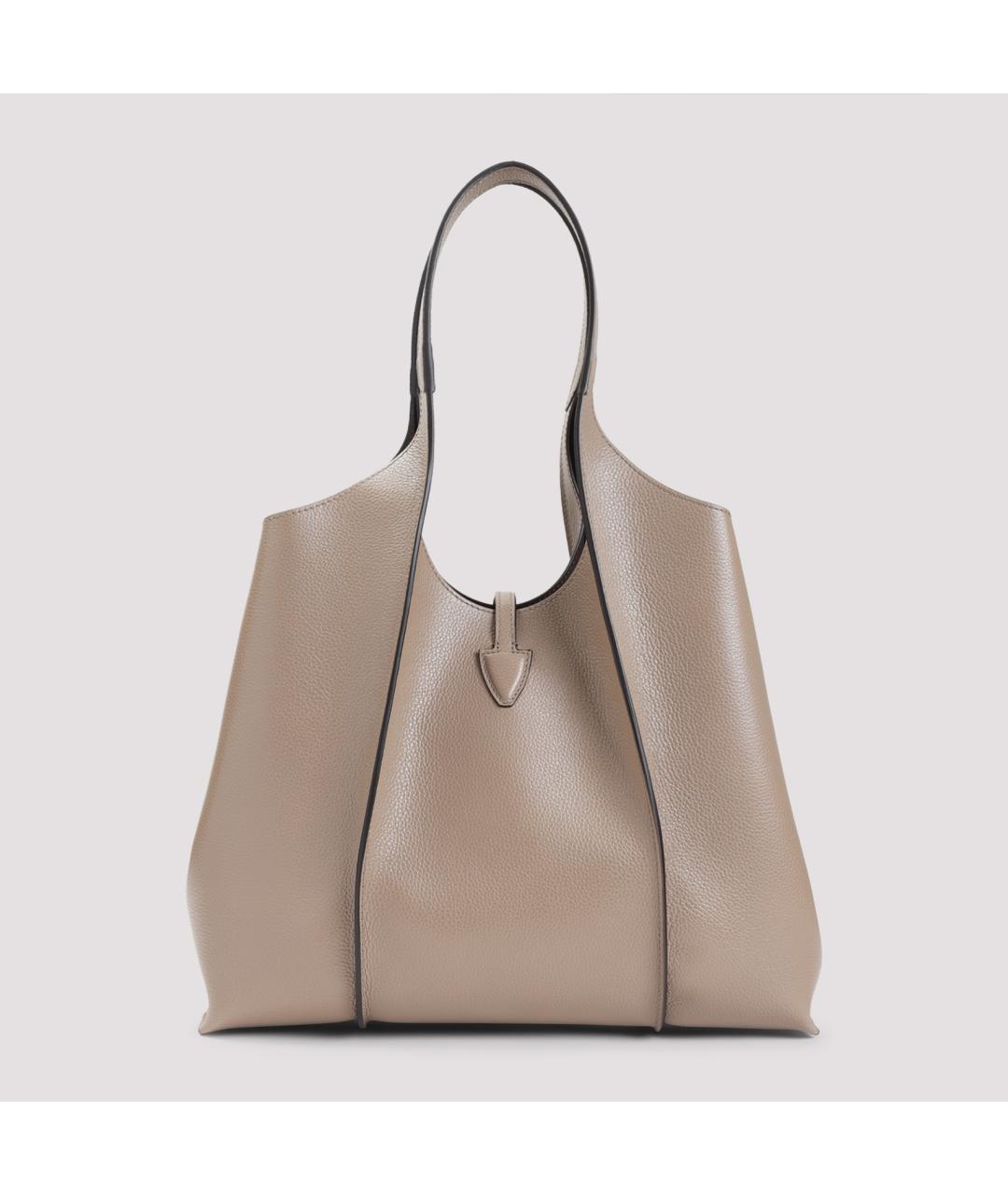 TOD'S Бежевая кожаная сумка через плечо, фото 2