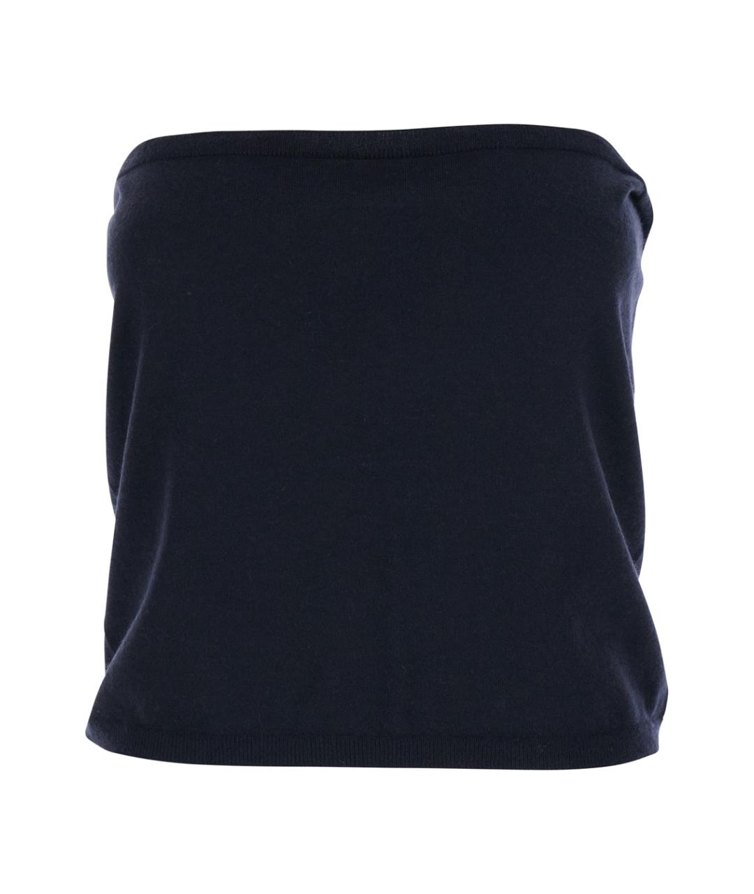 MAX MARA Синий кашемировый джемпер / свитер, фото 4