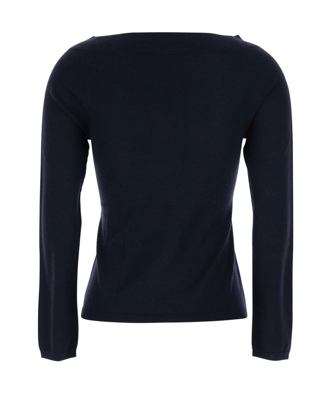 MAX MARA Синий кашемировый джемпер / свитер, фото 2