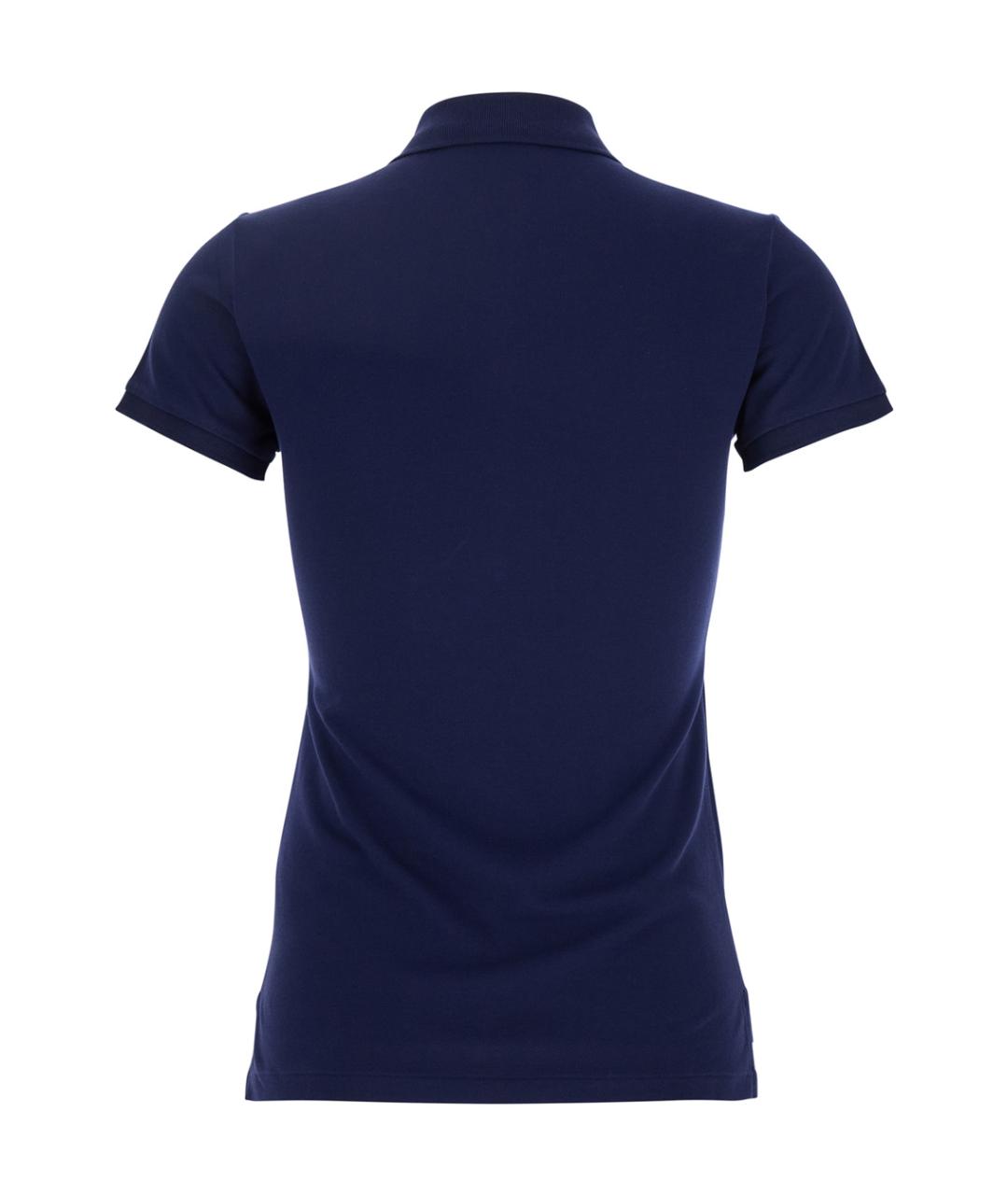 POLO RALPH LAUREN Синяя хлопковая футболка, фото 2