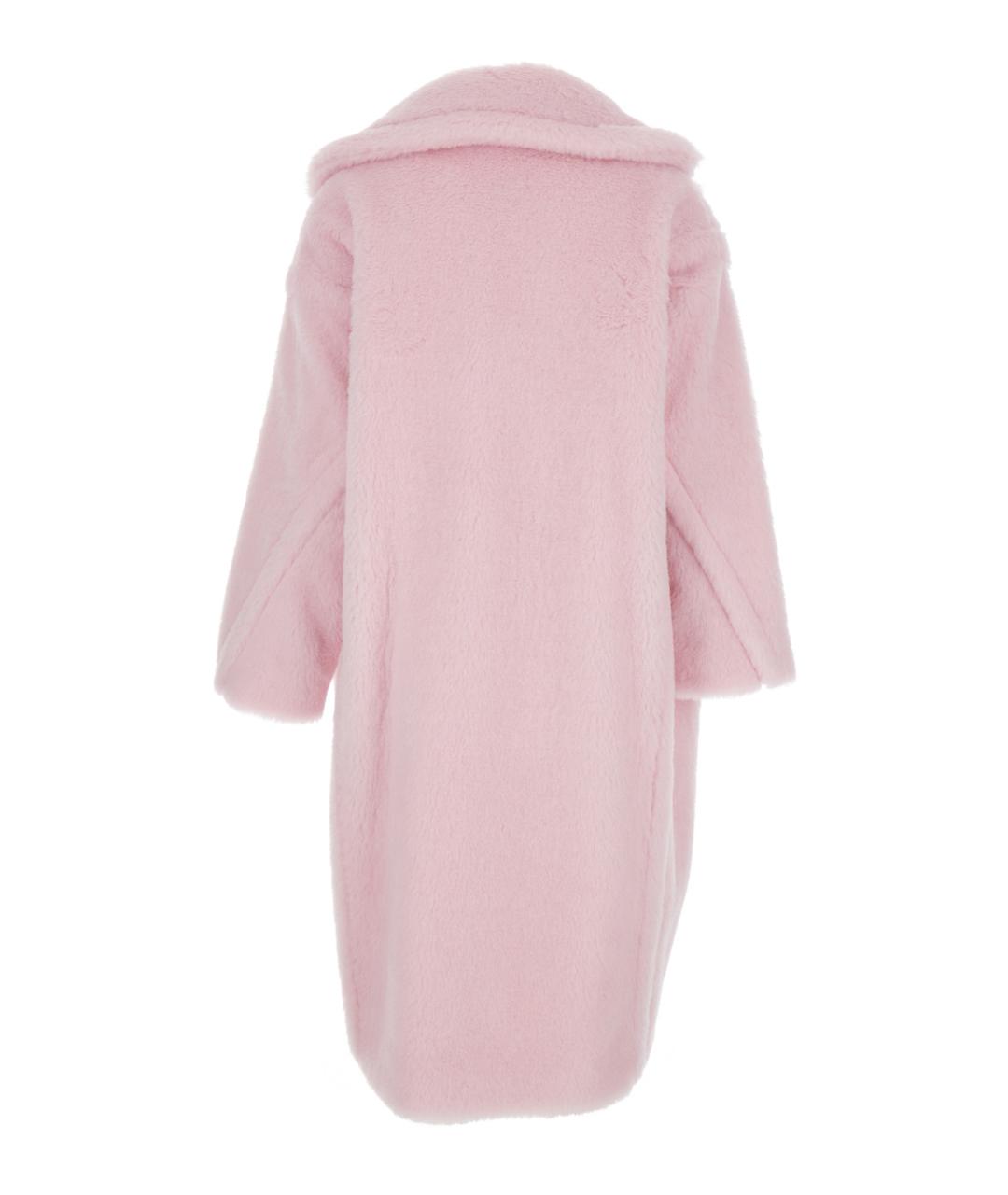 MAX MARA Розовая шерстяная шуба, фото 2