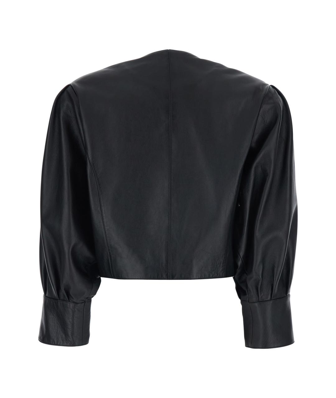 CHLOE Черная кожаная куртка, фото 2