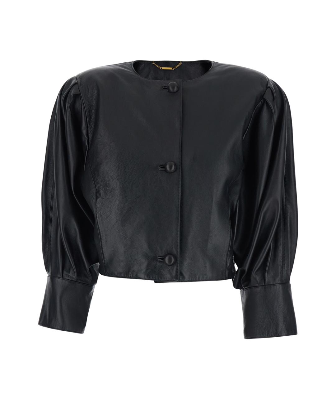 CHLOE Черная кожаная куртка, фото 1