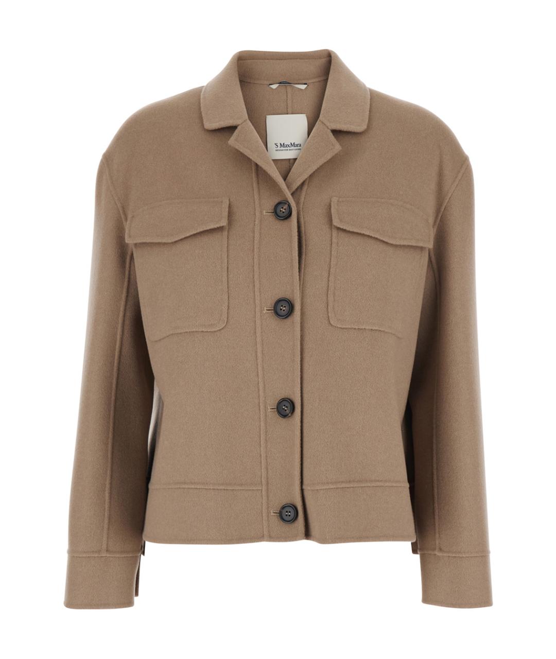 'S MAX MARA Бежевая шерстяная куртка, фото 1