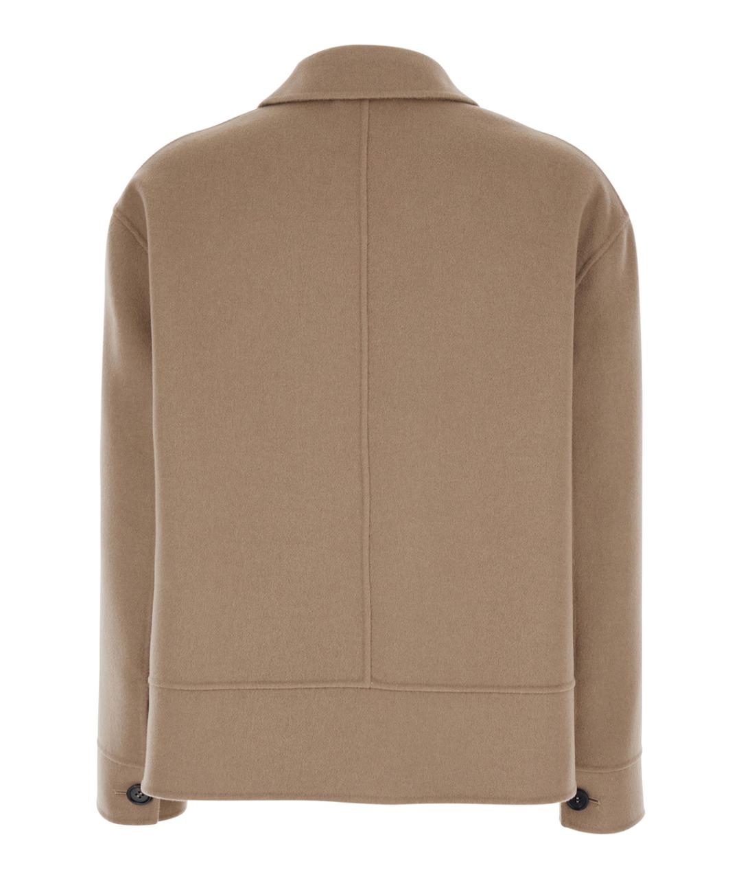 'S MAX MARA Бежевая шерстяная куртка, фото 2