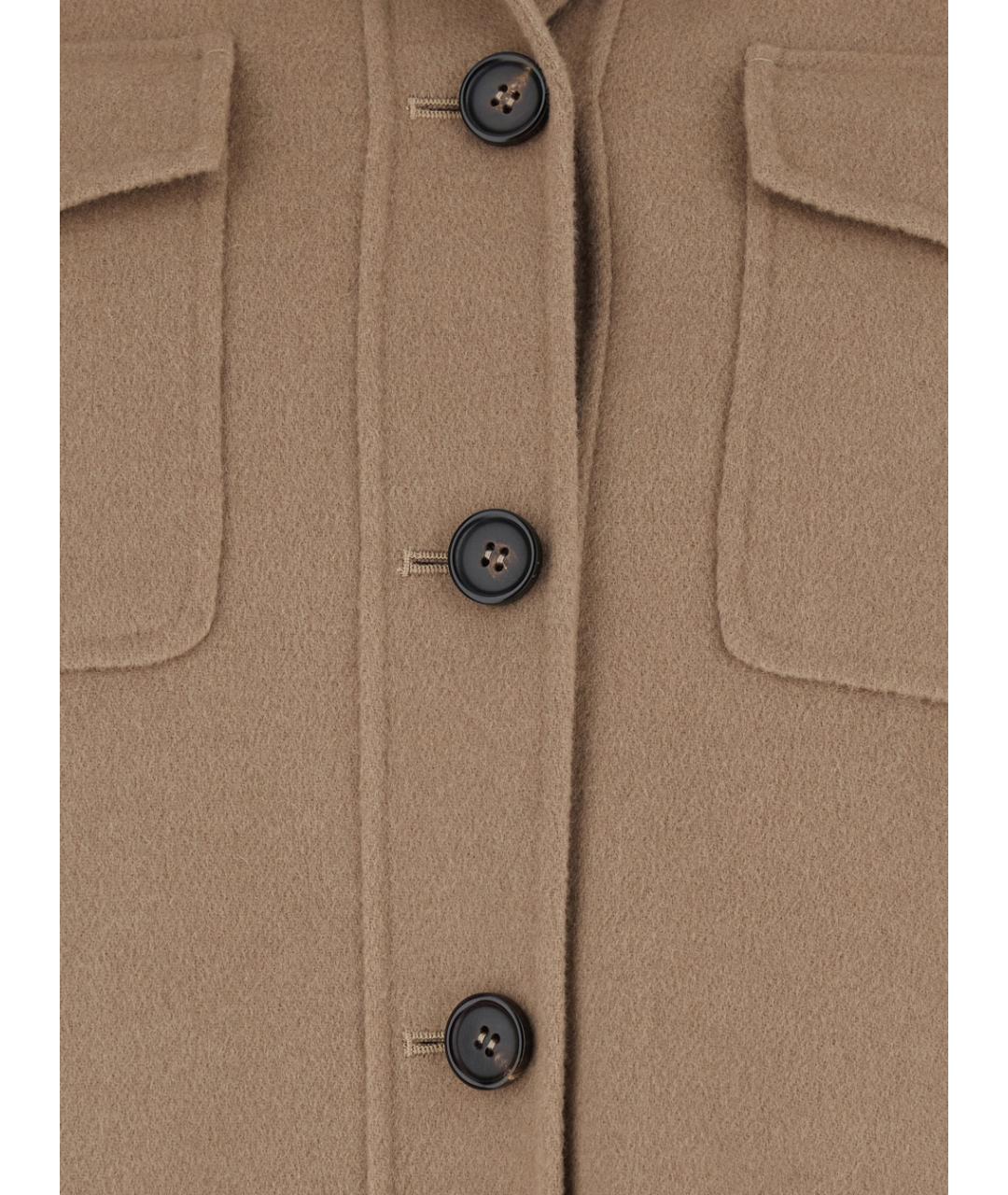 'S MAX MARA Бежевая шерстяная куртка, фото 3