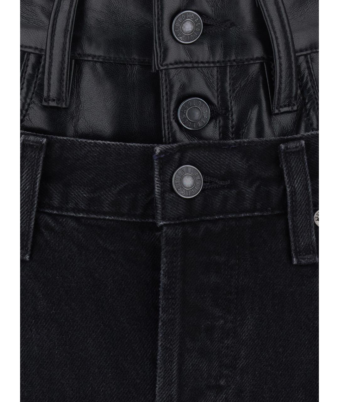 AGOLDE Черные хлопковые джинсы клеш, фото 3