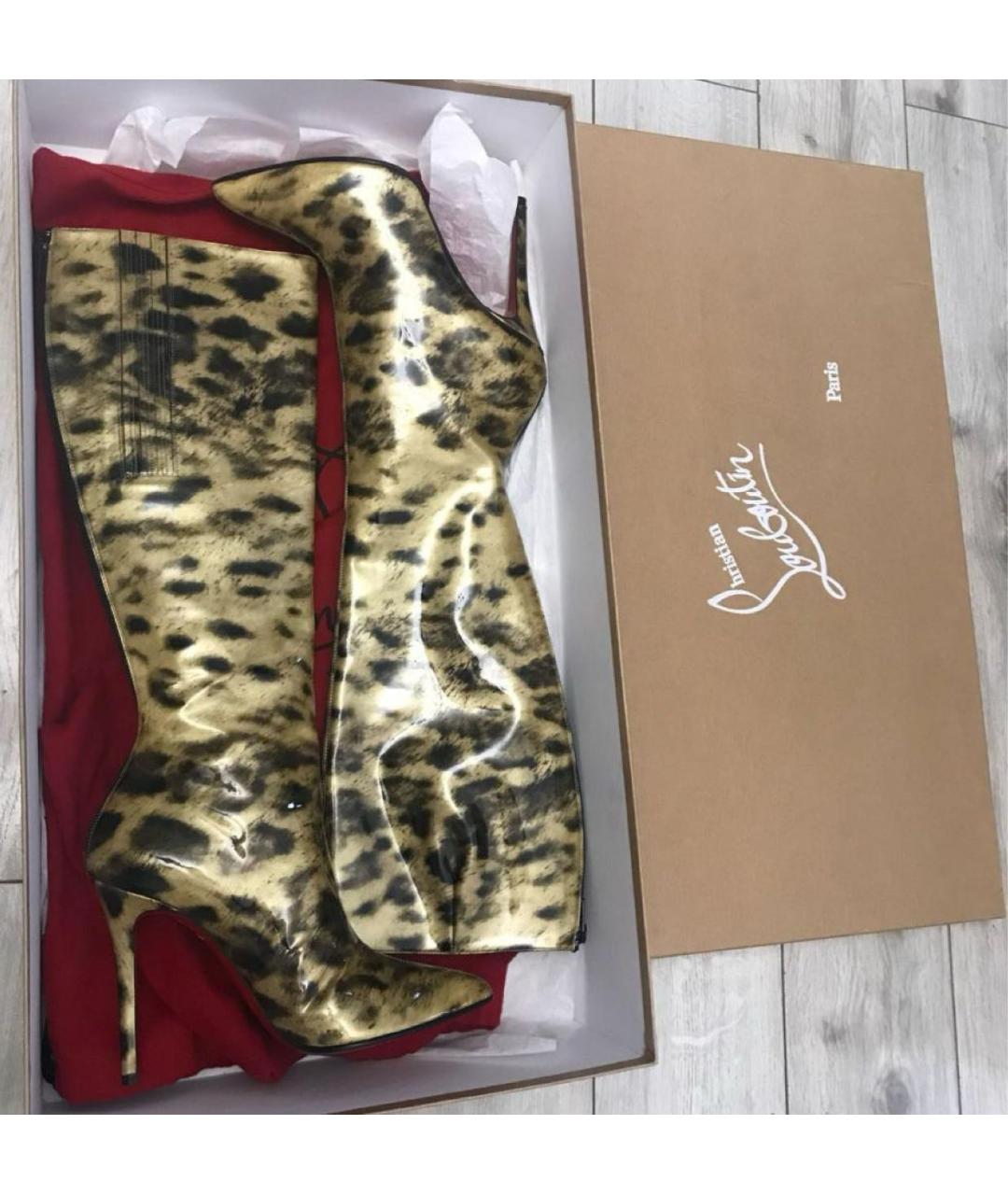 CHRISTIAN LOUBOUTIN Мульти кожаные сапоги, фото 3